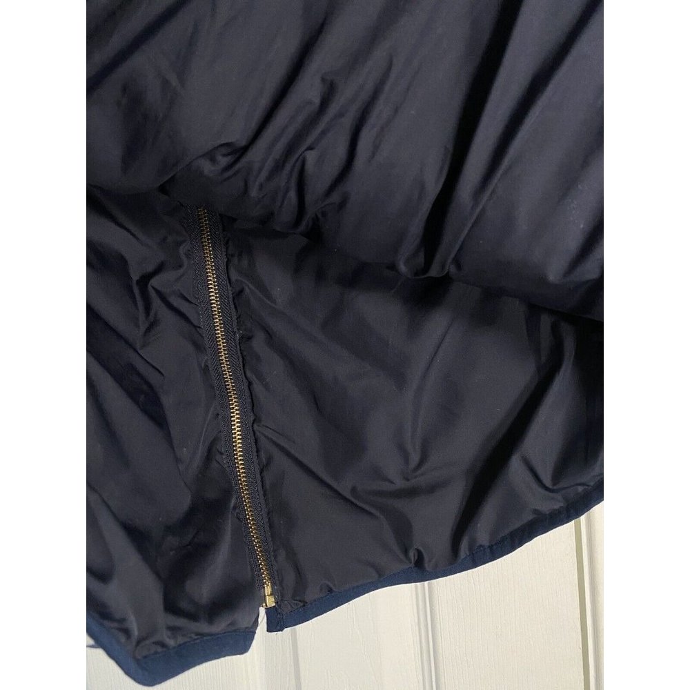 J.Crew Women’s Quilted Excursion Full Zip Vest Blue Gingham Large Down - Picture 7 of 7